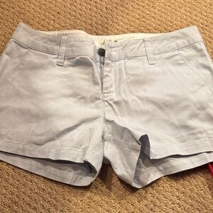 Volcom Women's Soft Blue High Waist Shorts